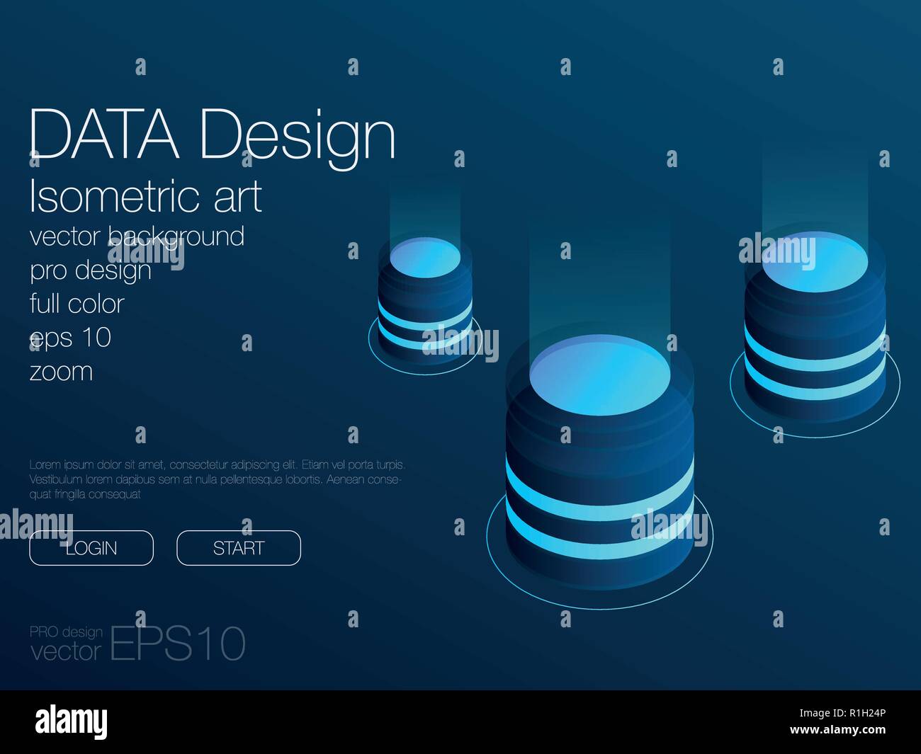 Dashboard Infografik Vorlage mit modernem Design Stock Vektor