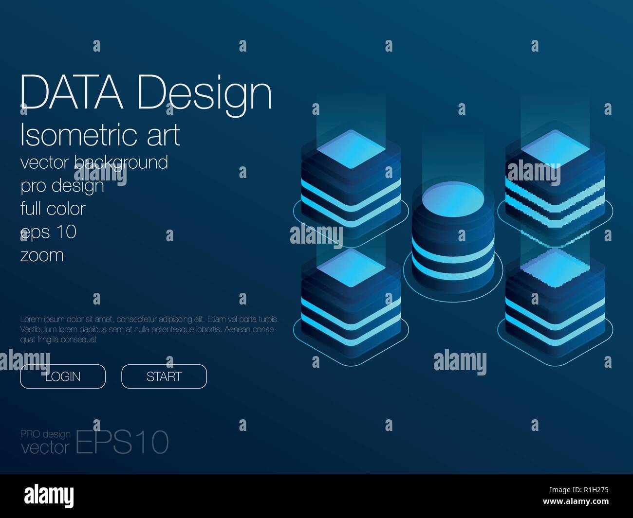 Dashboard Infografik Vorlage mit modernem Design Stock Vektor