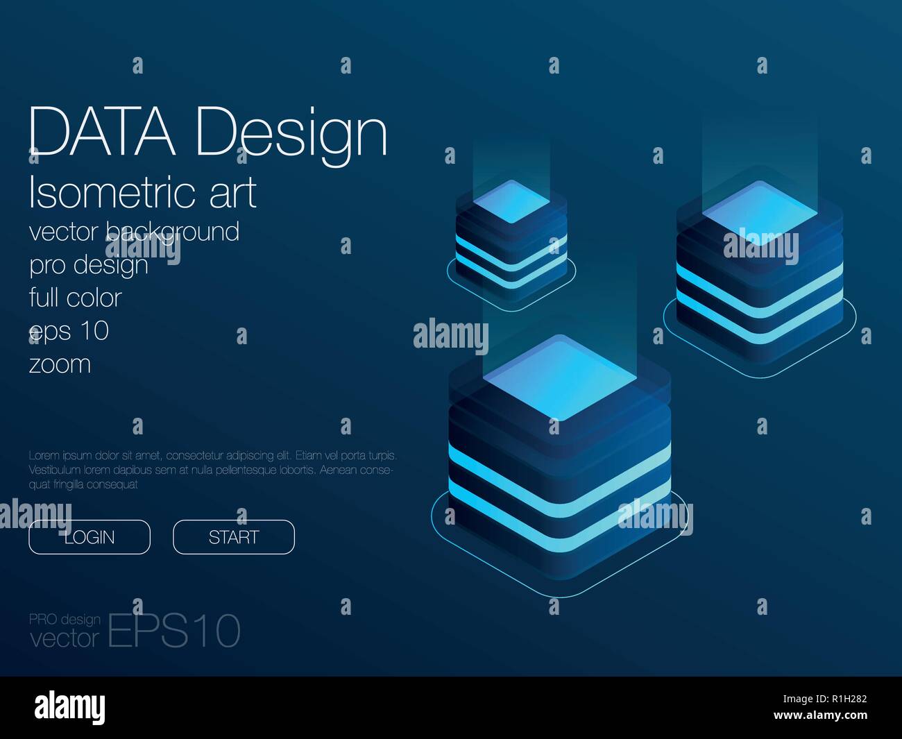 Dashboard Infografik Vorlage mit modernem Design Stock Vektor