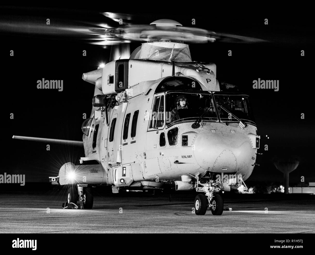 Royal Navy Merlin MK4 Commando Hubschrauber Stockfoto