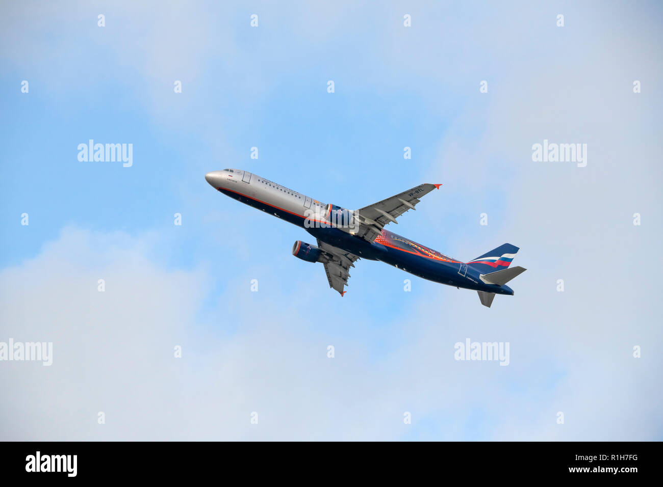 Aeroflot Airbus A321 Stockfoto