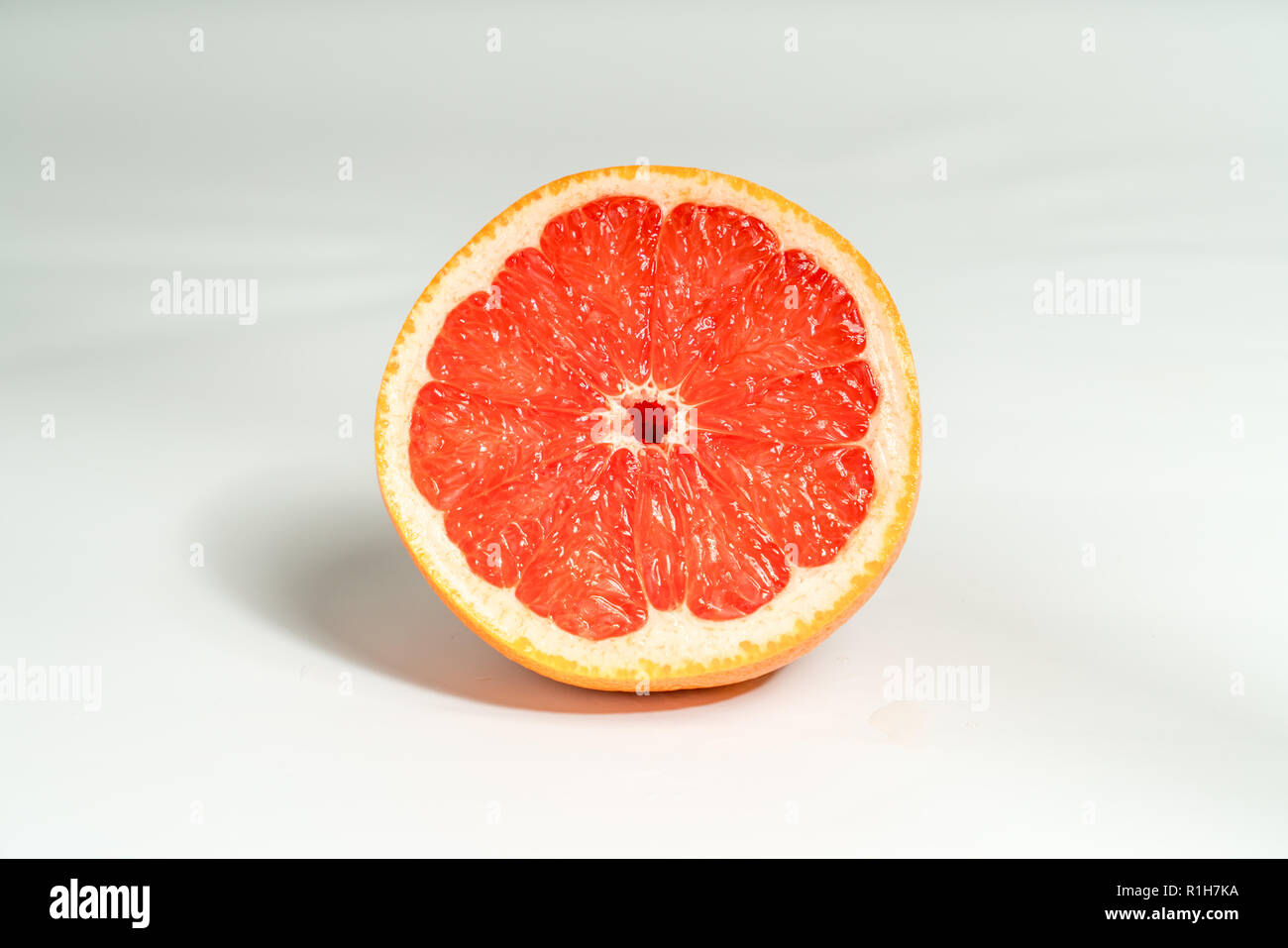Die Frucht orange mit Farbton Orange Stockfoto