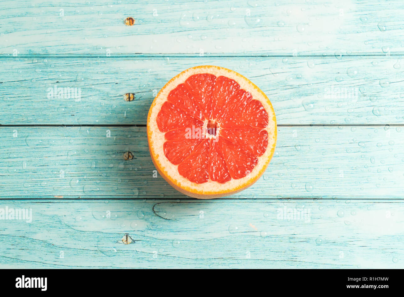Die Frucht orange mit Farbton Orange Stockfoto