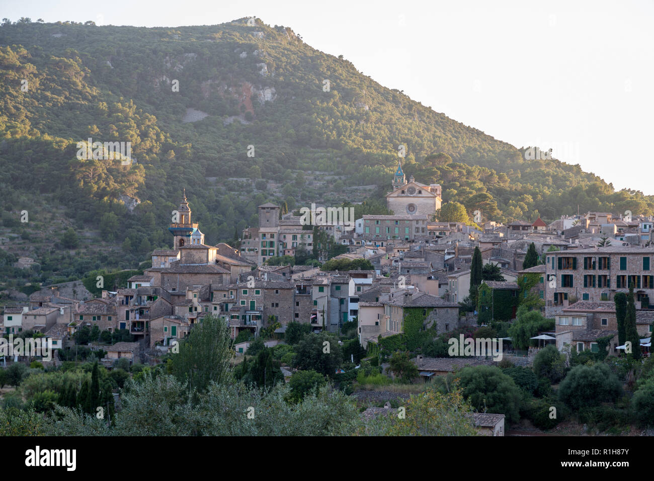 Mountain Village Serra de Tramuntana, Valldemossa, Mallorca, Spanien Stockfoto