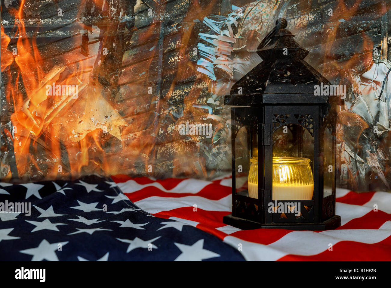 Verbrenne die us flagge -Fotos und -Bildmaterial in hoher Auflösung – Alamy