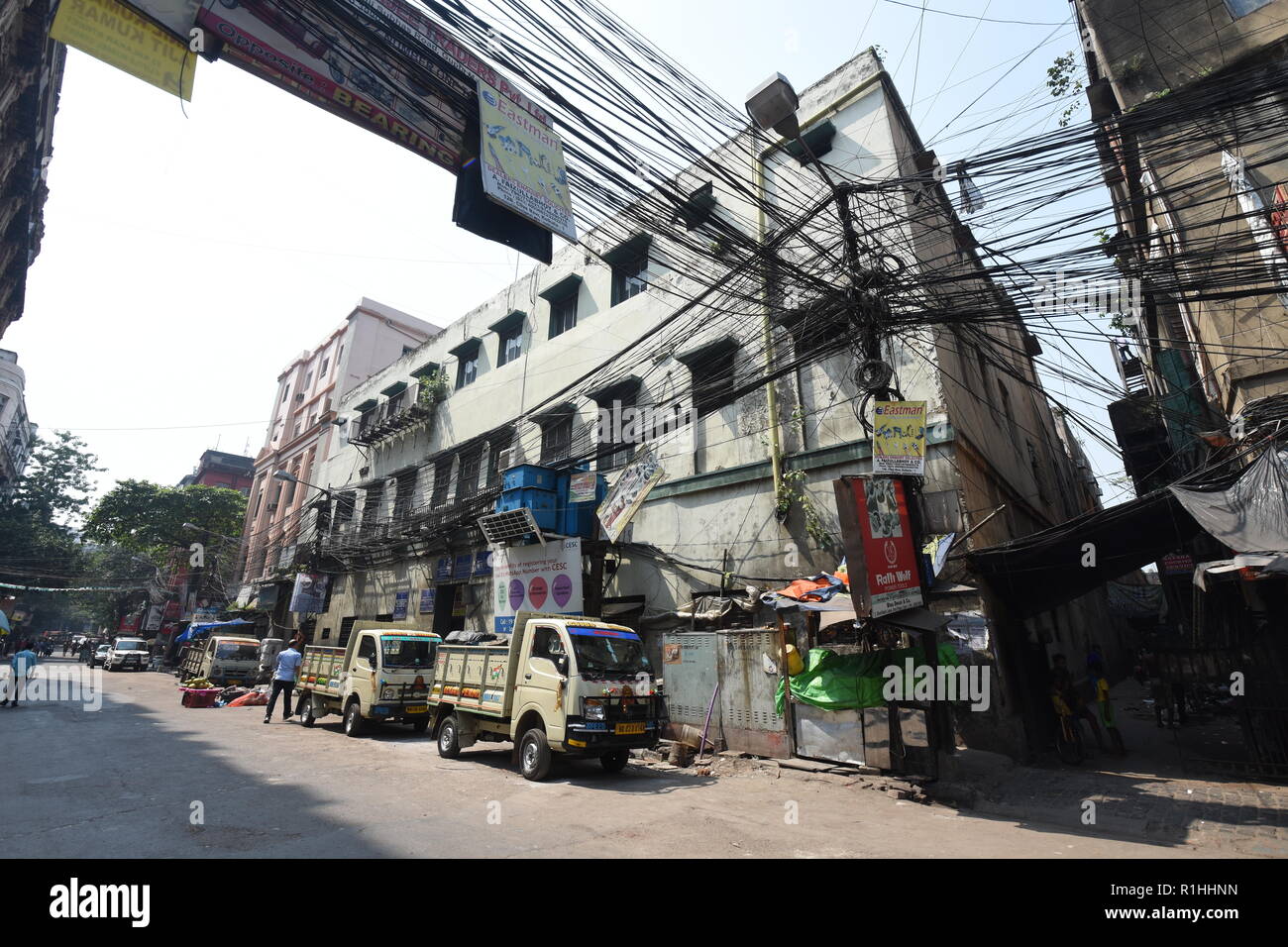 Jessop Gebäude, 63 Netaji Subhas Straße, Burrabazar, Kolkata, Indien Stockfoto