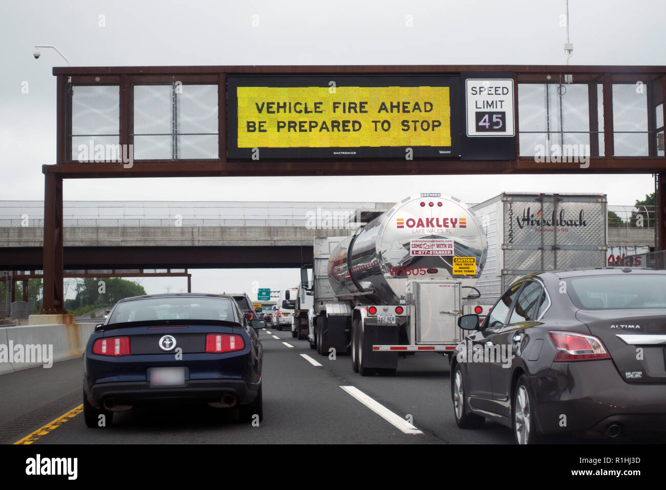 Unfall des Fahrzeugs Washington Dc Stockfoto