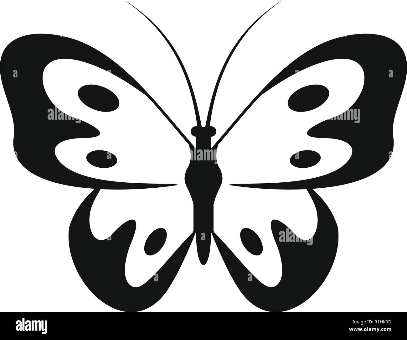 Schmetterling In Der Wildnis Symbol Einfache Abbildung Der Schmetterling In Der Wildnis Vektor Symbol Fur Web Stock Vektorgrafik Alamy
