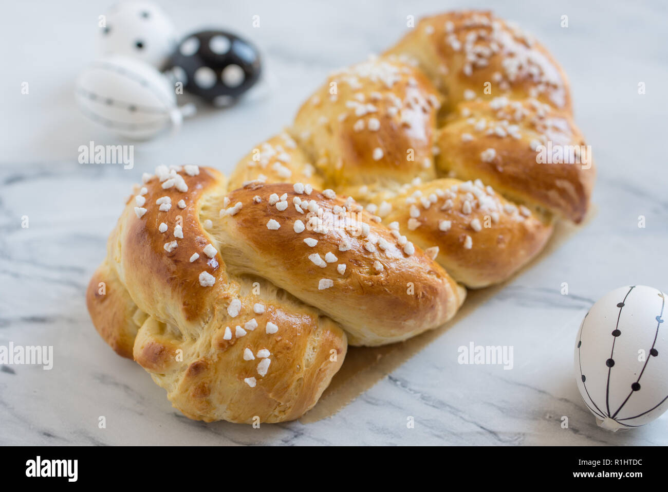 Französische süße Brioche Brot Stockfoto