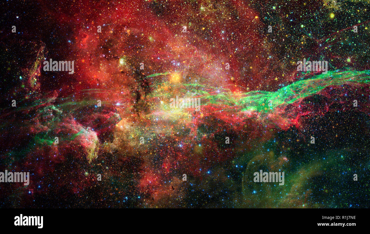 Nebel und Sterne im Weltall. Elemente des Bildes von der NASA eingerichtet. Stockfoto