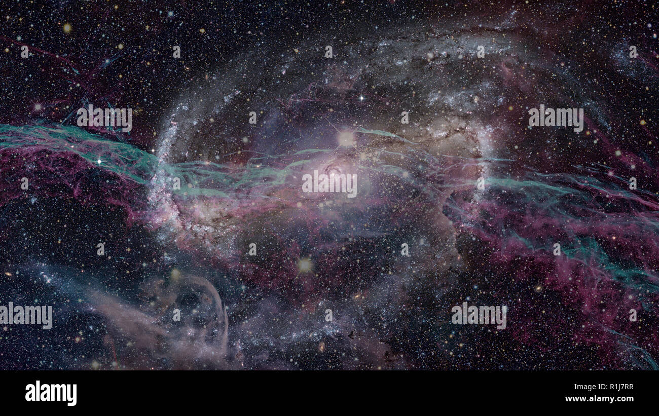 Nebel und Sterne im Weltall. Elemente des Bildes von der NASA eingerichtet. Stockfoto