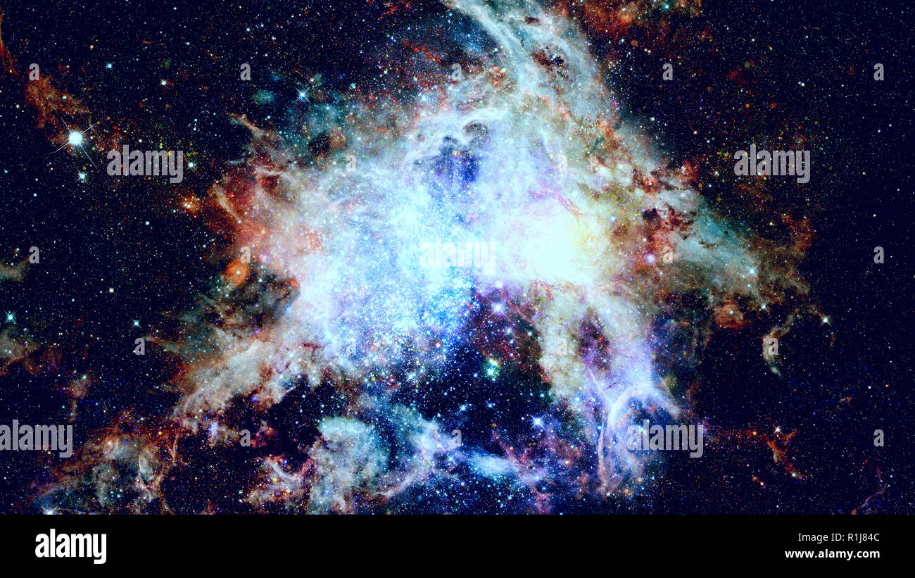 Sternenhimmel tiefen Weltraum - Nebel und Galaxien. Nachthimmel. Elemente dieses Bild von der NASA eingerichtet. Stockfoto