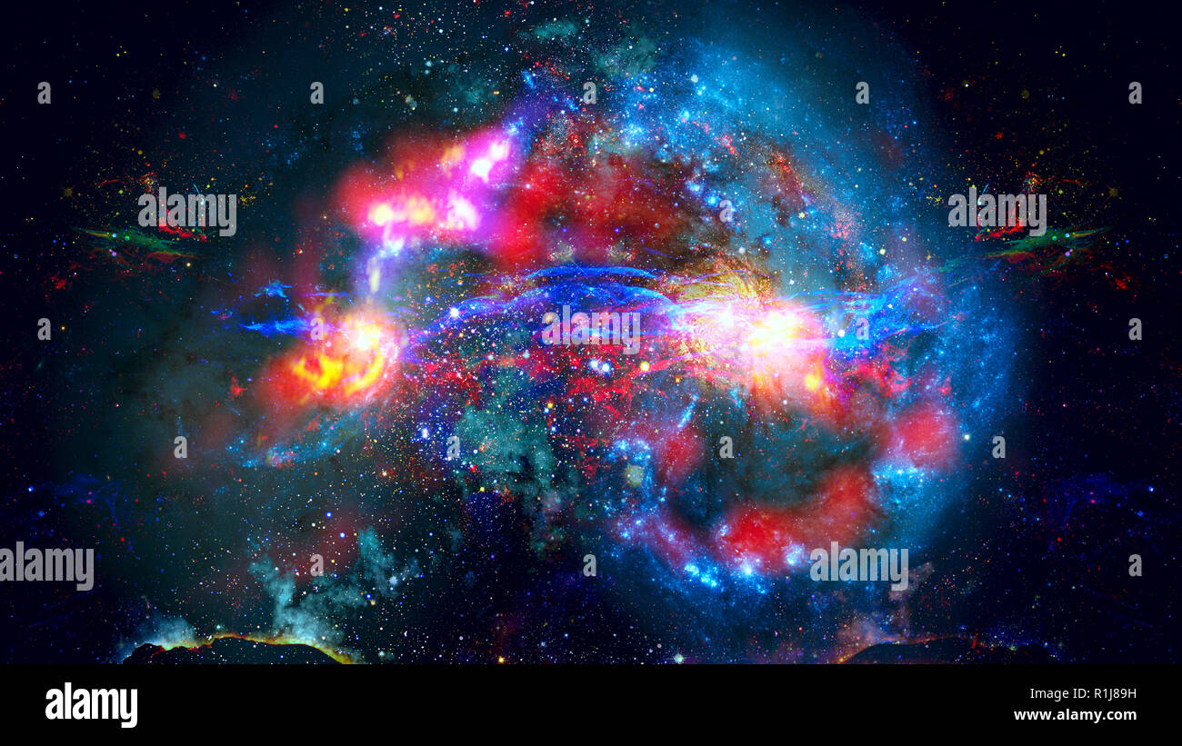 Sternenhimmel tiefen Weltraum - Nebel und Galaxien. Elemente dieses Bild von der NASA eingerichtet. Stockfoto