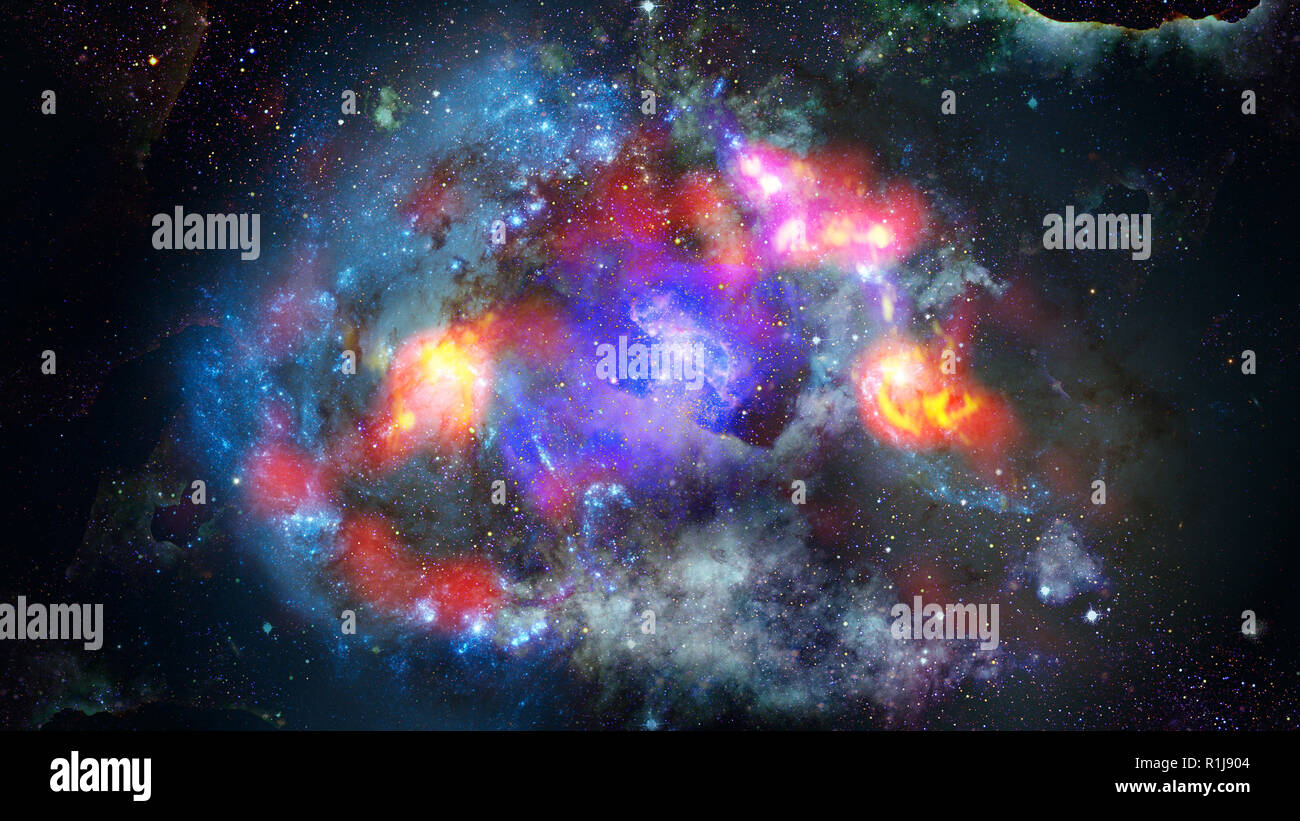Sternenhimmel tiefen Weltraum - Nebel und Galaxien. Elemente dieses Bild von der NASA eingerichtet. Stockfoto