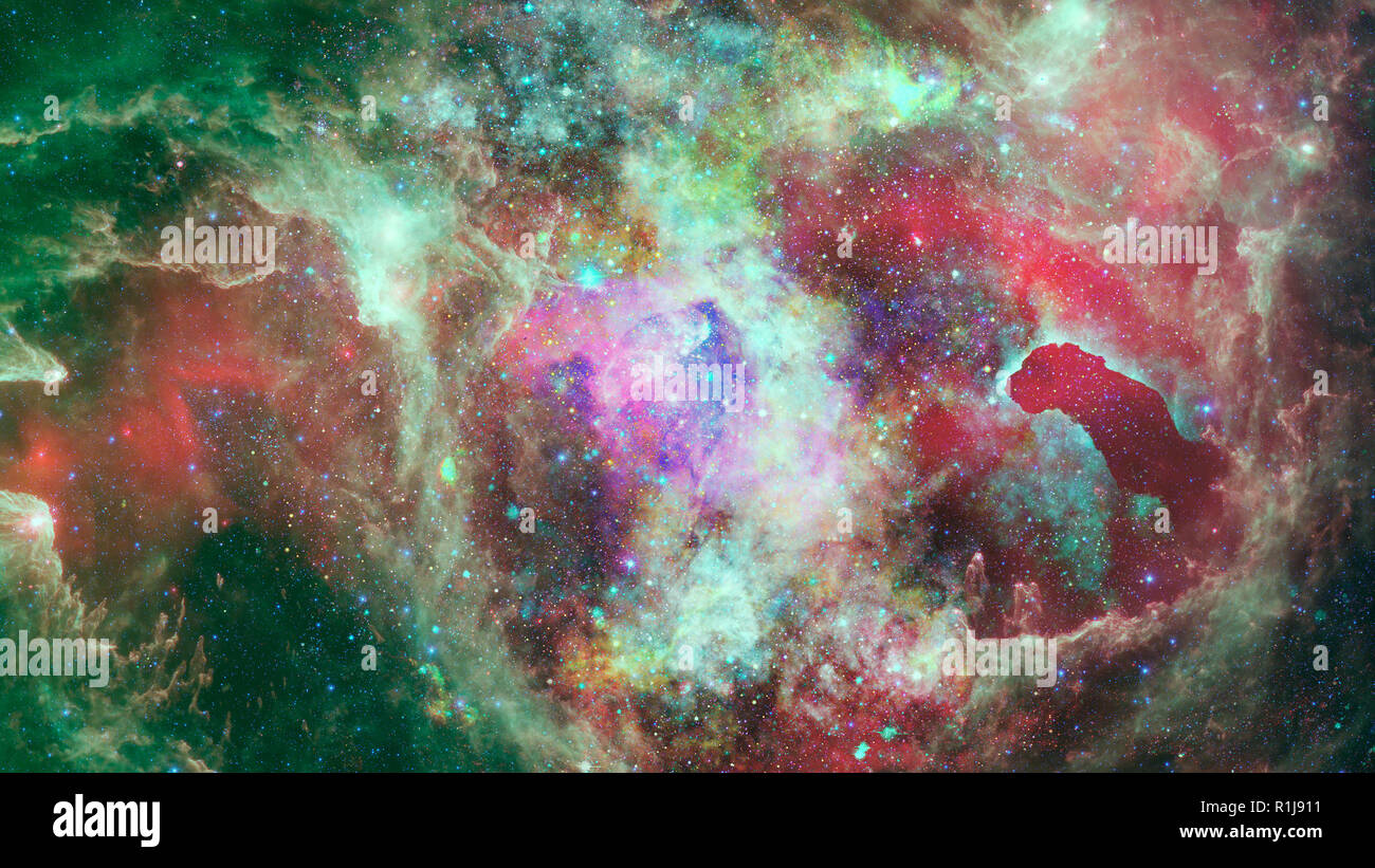 Nebel und Sternen im Deep Space, geheimnisvollen Universum. Elemente dieses Bildes, eingerichtet von der NASA Stockfoto