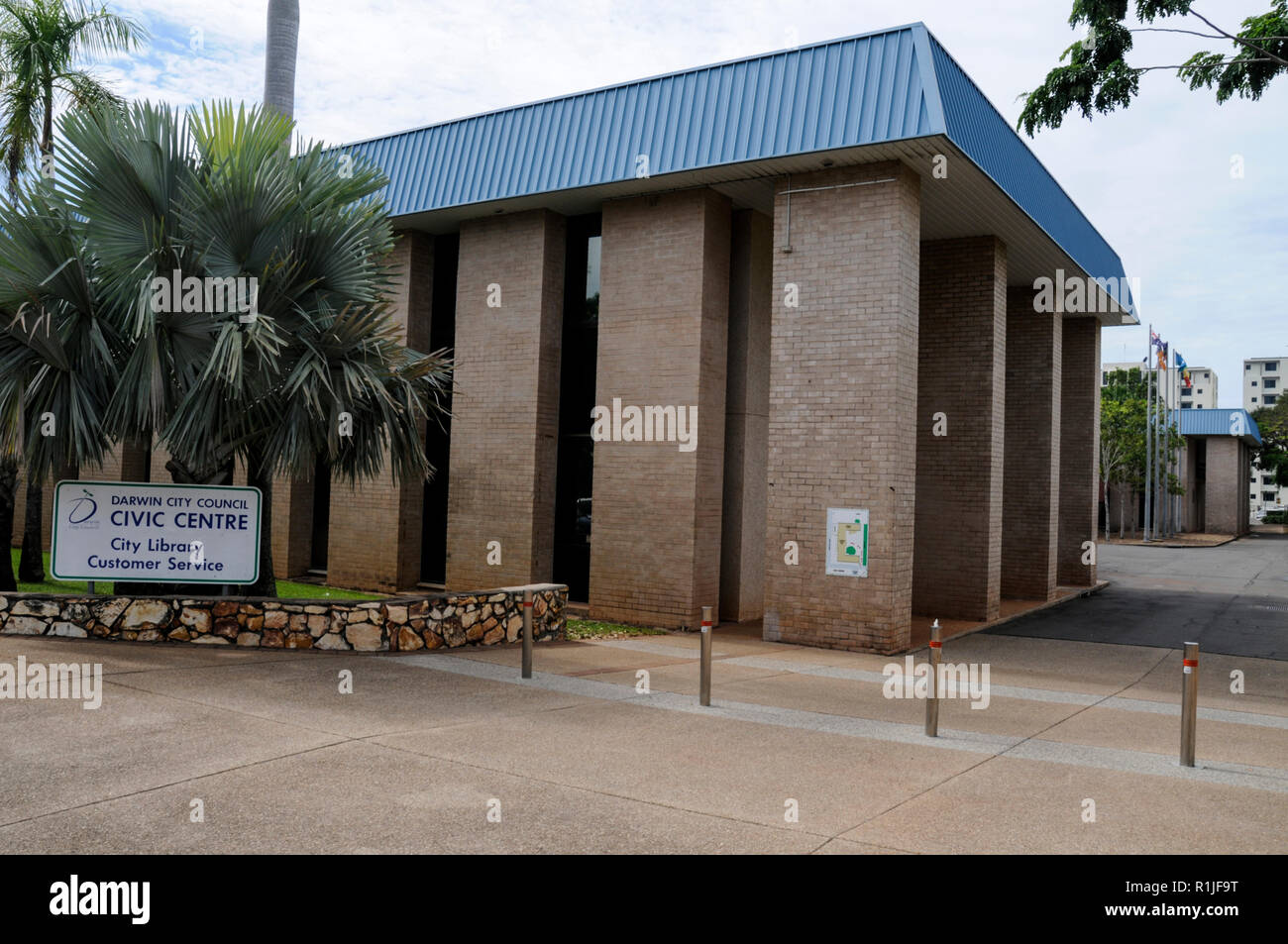 Darwin City Council, Civic Center und City Library in Darwin, Australien Stockfoto