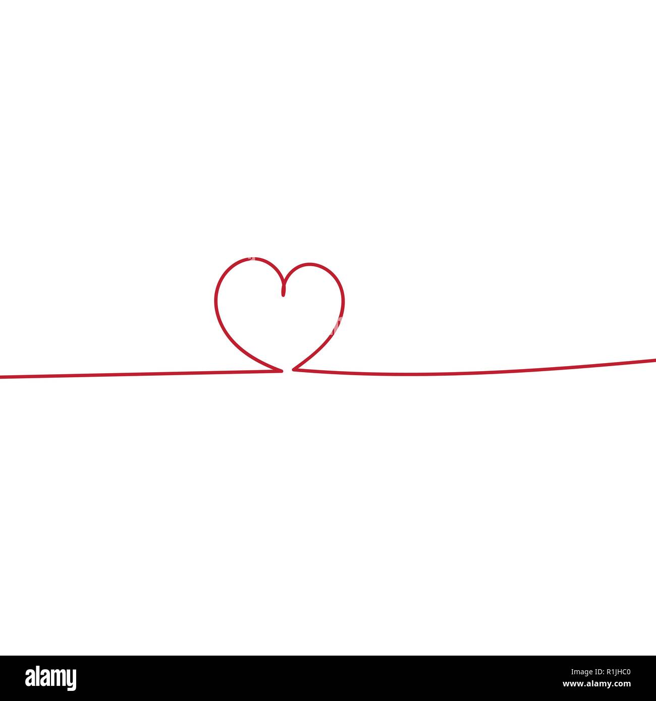 Durchgehende Linie Herz Stockfotos Und Bilder Kaufen Alamy