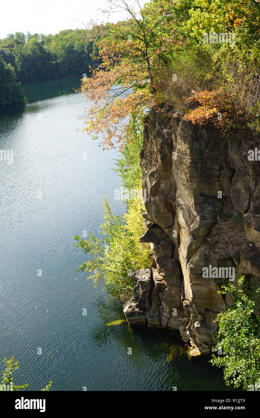 Naturschutzgebiet Dietesheimer Steinbrueche, Dietesheim Stockfoto