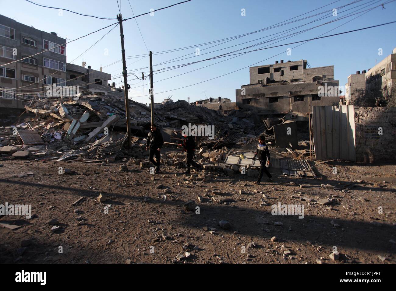 Gaza, Gazastreifen, palästinensischen Gebiet. 13 Nov, 2018. Die ...