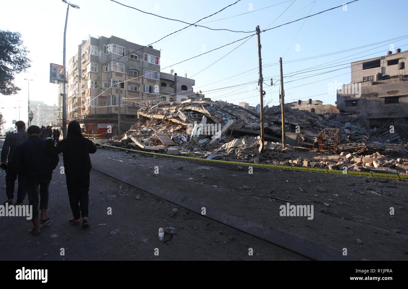Gaza, Gazastreifen, palästinensischen Gebiet. 13 Nov, 2018. Die ...