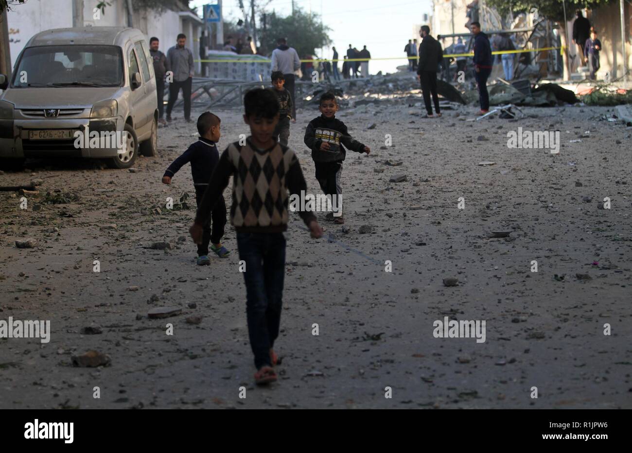 Gaza, Gazastreifen, palästinensischen Gebiet. 13 Nov, 2018. Die ...