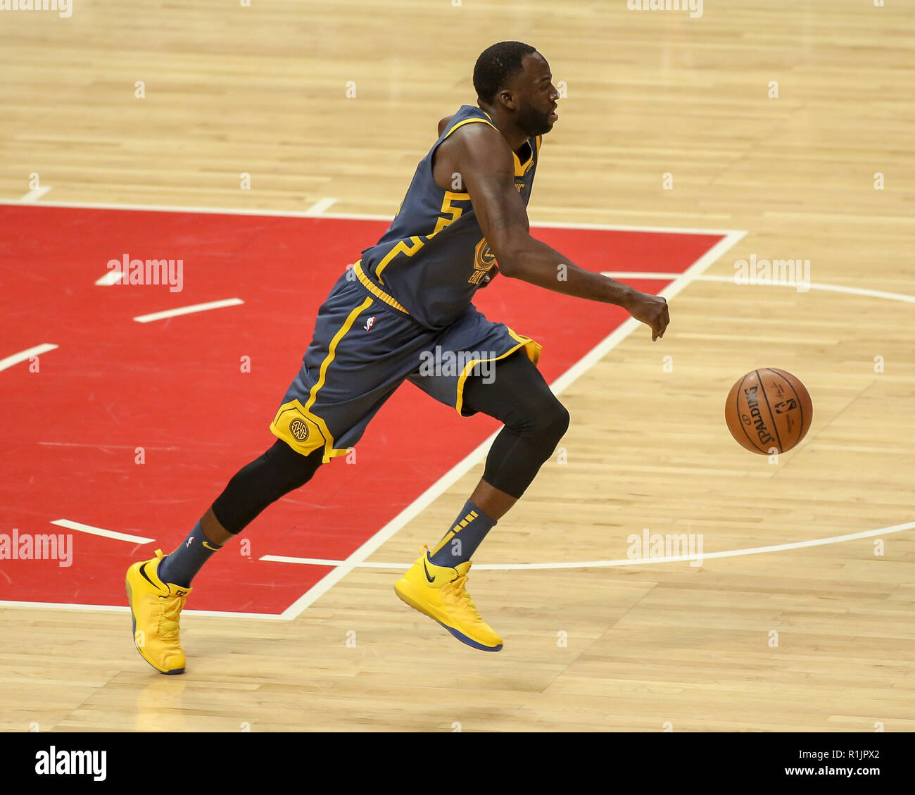 Los Angeles, CA, USA. 12 Nov, 2018. Golden State Warriors vorwärts Draymond Grün #23 Während der Golden State Warriors vs Los Angeles Clippers at Staples Center am 12. November 2018. (Foto durch Jevone Moore) Credit: Csm/Alamy leben Nachrichten Stockfoto