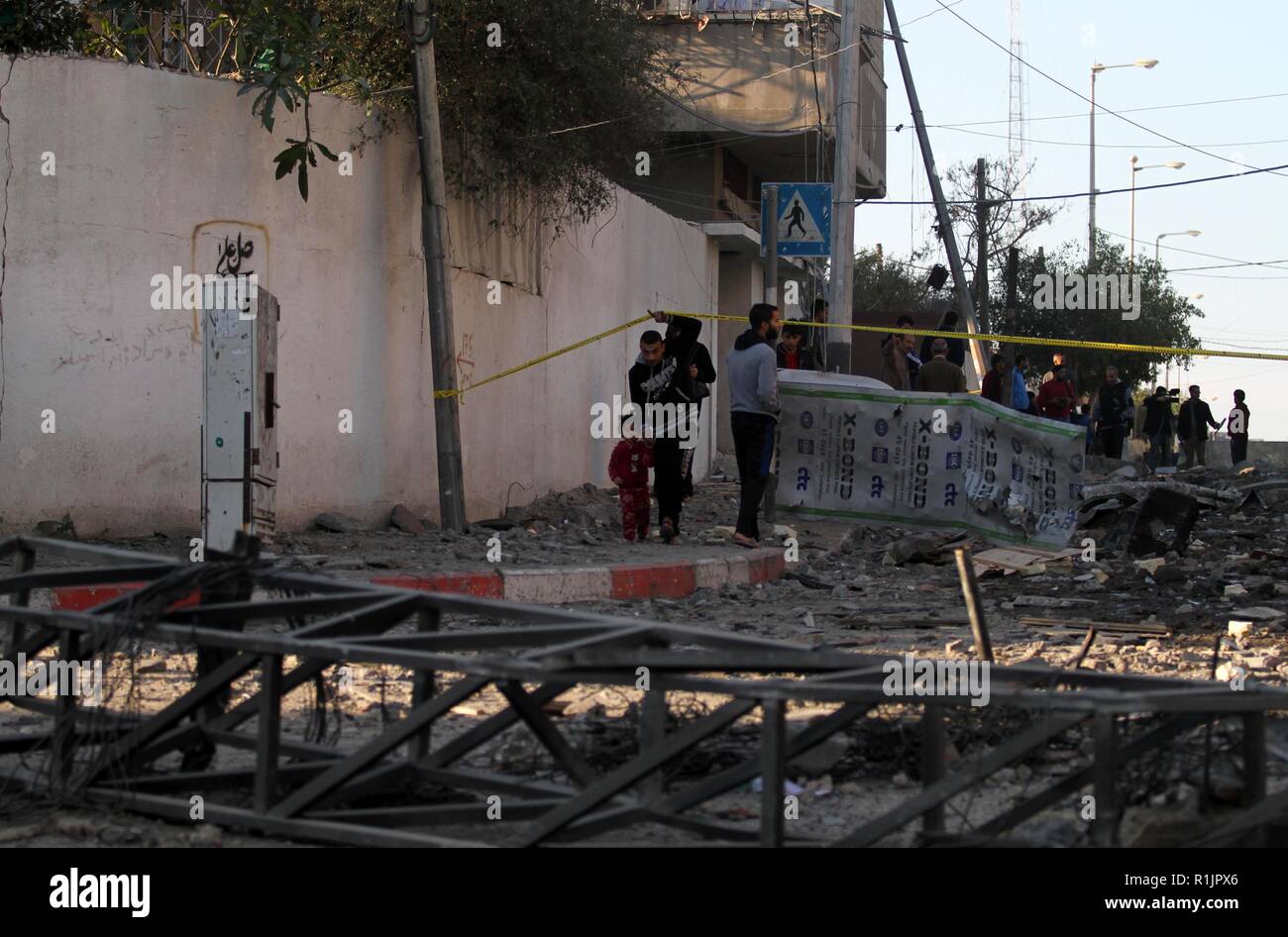 Gaza, Gazastreifen, palästinensischen Gebiet. 13 Nov, 2018. Die ...