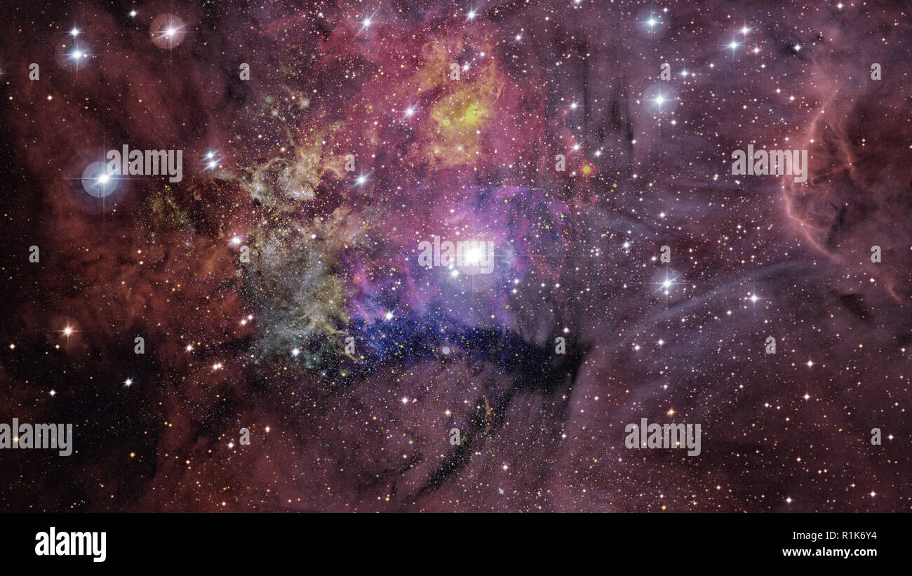 Nebel und Galaxien im Weltraum. Universum mit Sternen. Elemente dieses Bild von der NASA eingerichtet. Stockfoto