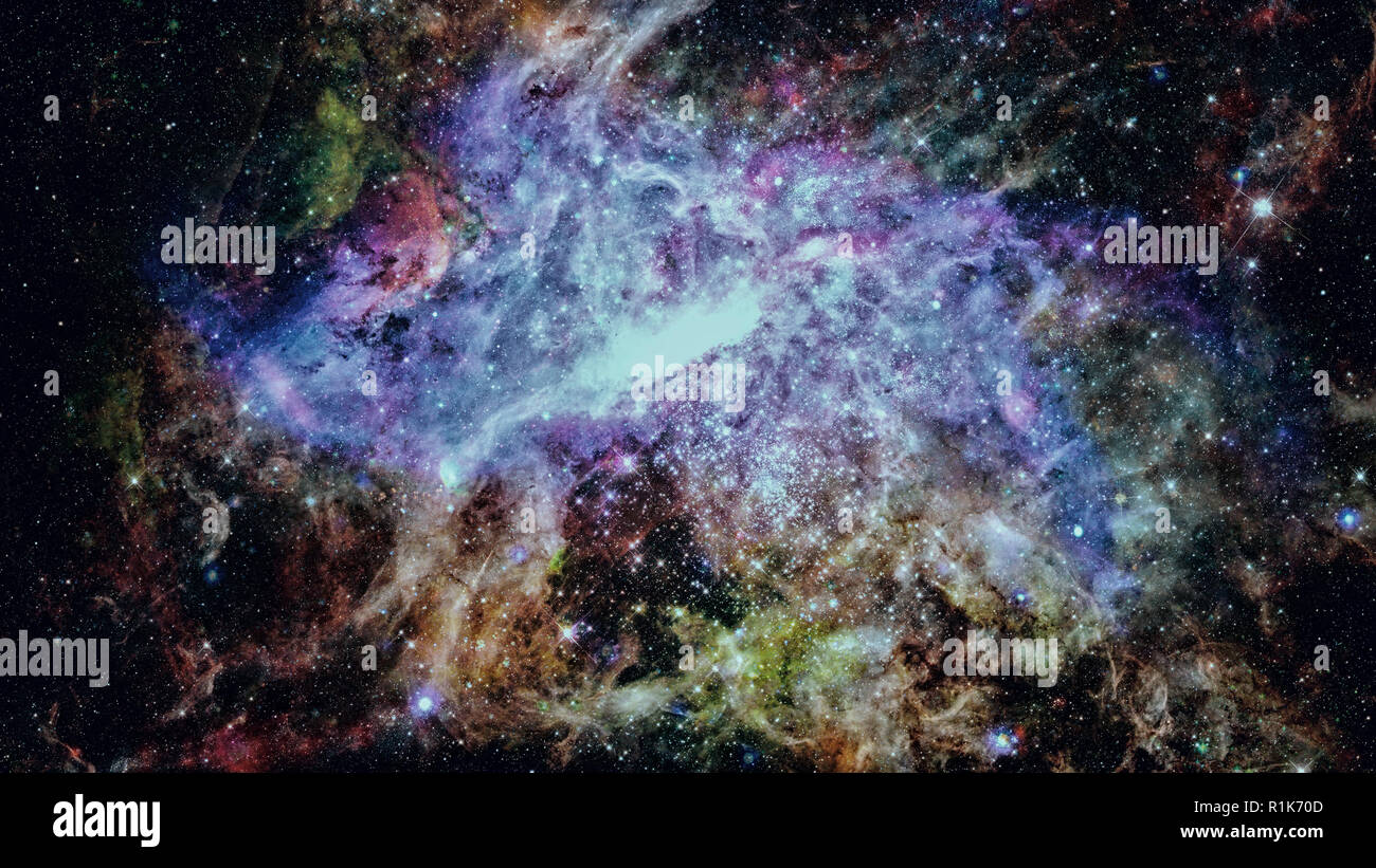 Nebel im Raum. Spiralgalaxie Hintergrund. Elemente dieses Bild von der NASA eingerichtet. Stockfoto