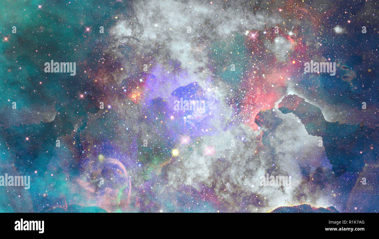 Nebel und Galaxien im Weltraum. Sternenhimmel. Elemente dieses Bild von der NASA eingerichtet. Stockfoto