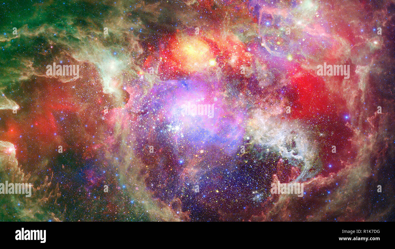 Nebel und Galaxien im Weltraum. Solar System. Elemente dieses Bild von der NASA eingerichtet. Stockfoto