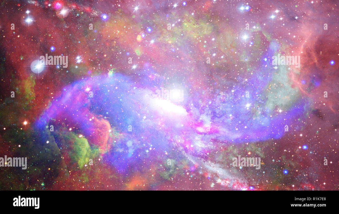 Nebel im Raum. Spiralgalaxie Hintergrund. Elemente dieses Bild von der NASA eingerichtet. Stockfoto