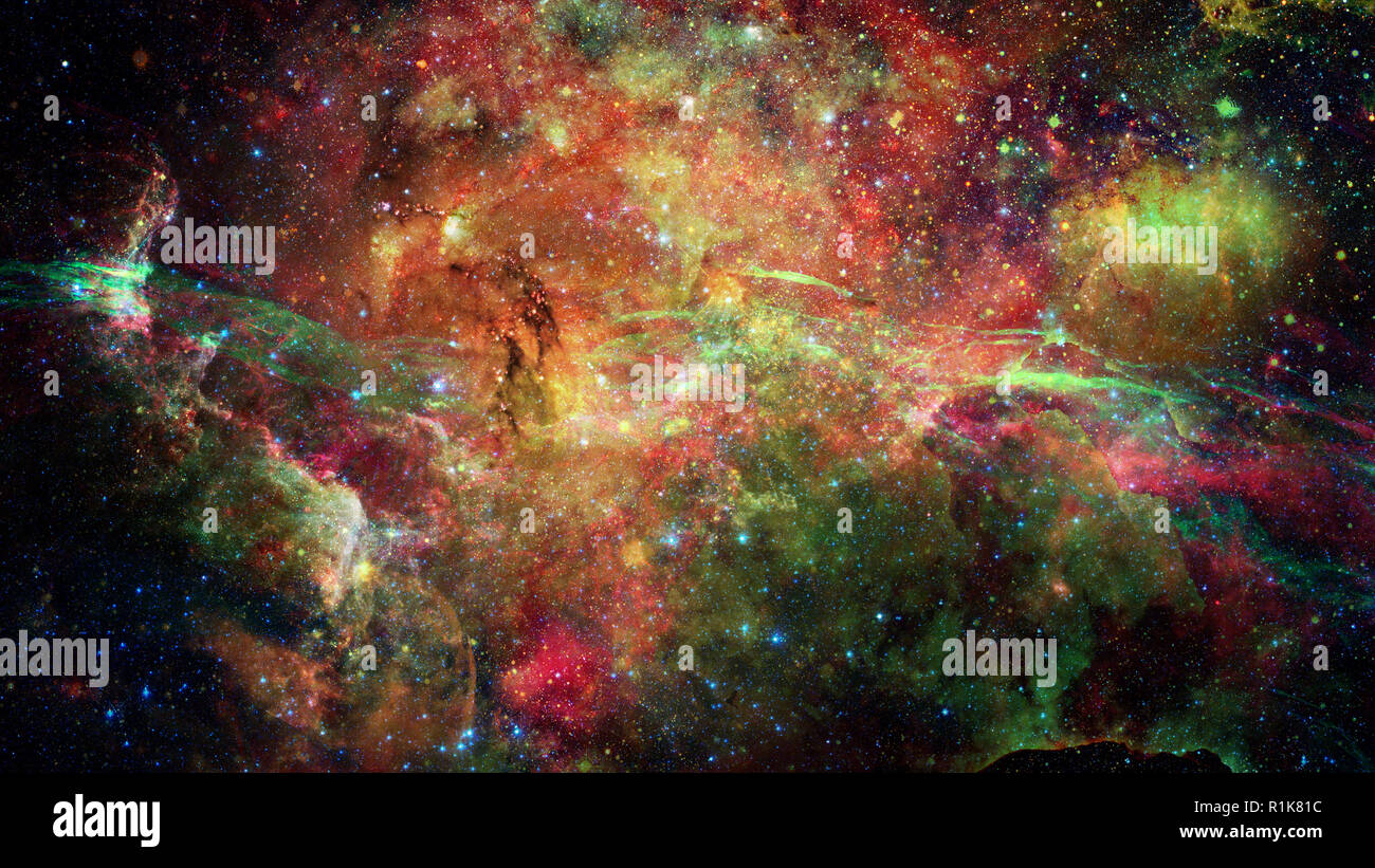 Nebel und Sterne im Weltraum. Science Fiction wallpaper. Elemente dieses Bild von der NASA eingerichtet. Stockfoto