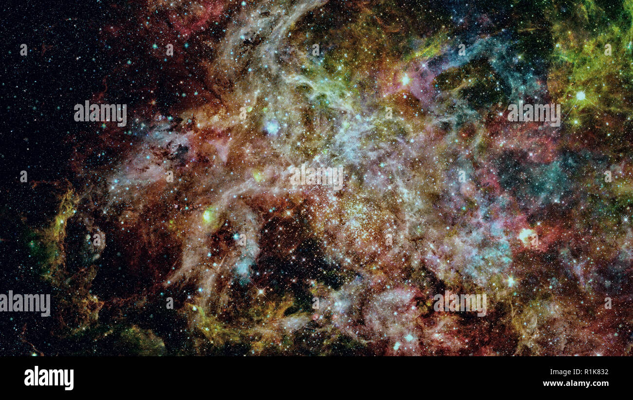 Nebel und Galaxien im Weltraum. Cosmos Himmel. Elemente dieses Bild von der NASA eingerichtet. Stockfoto