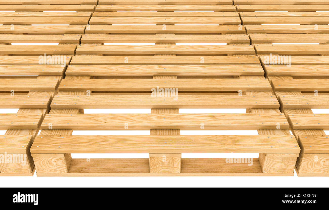 3D-rendering Image der Holzpalette Stockfoto