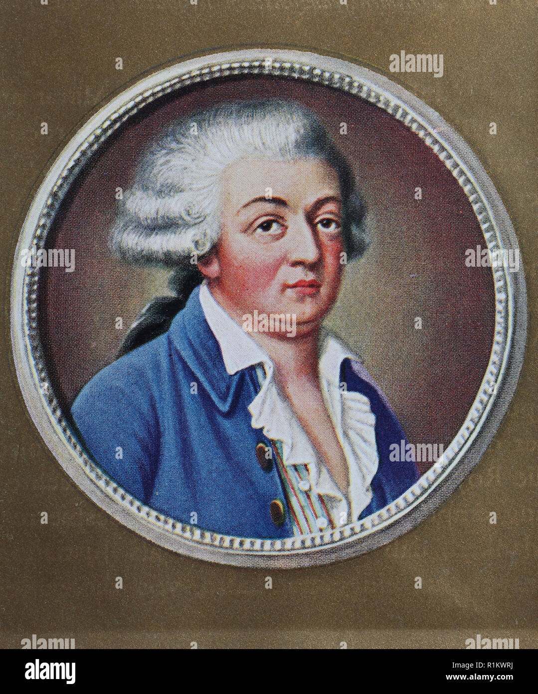 Digital verbesserte Reproduktion, Honoré Gabriel Riqueti, Graf von Mirabeau, 1749-1791, ein Führer der frühen Stadien der Französischen Revolution Stockfoto