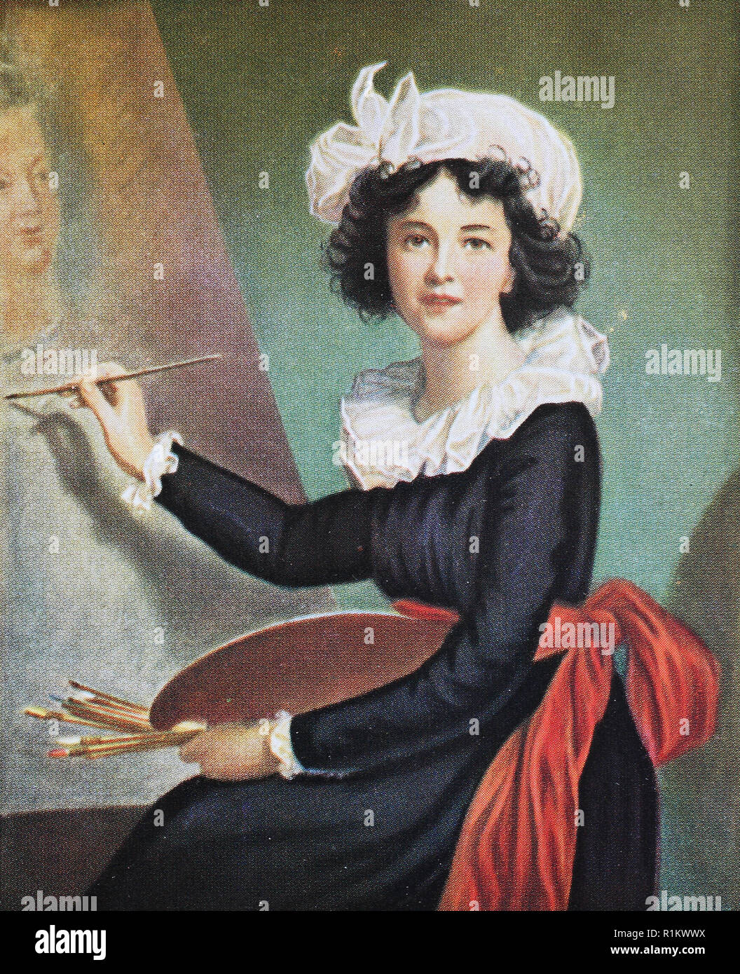 Digital verbesserte Reproduktion, Elisabeth Louise Vigee Le Brun, 1755-1842, auch bekannt als Madame Lebrun oder Madame Le Brun, war ein prominenter französischer Portrait Maler des späten achtzehnten Jahrhunderts Stockfoto
