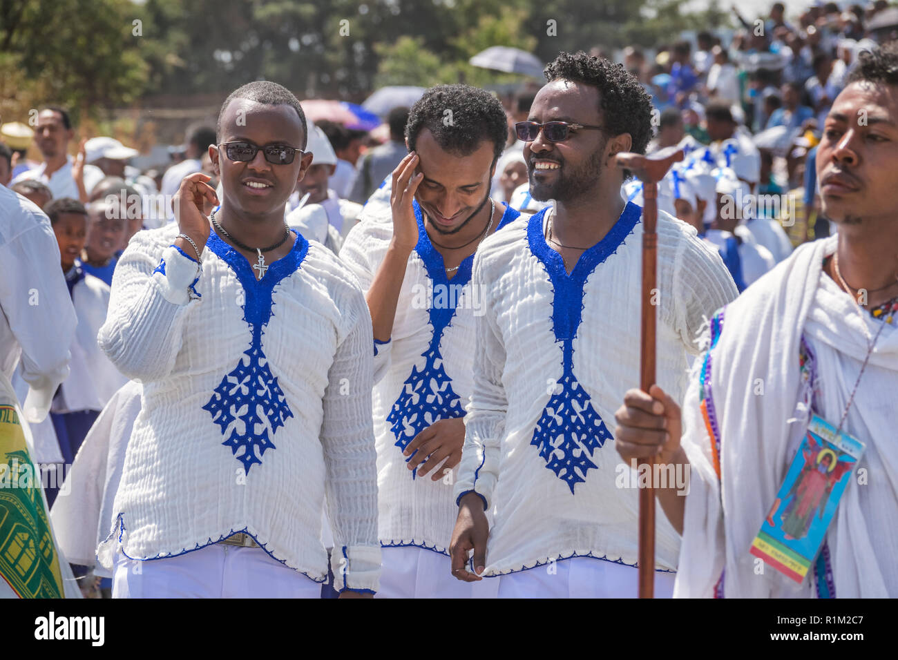 Timkat Festival in Addis Abeba, Äthiopien Stockfoto