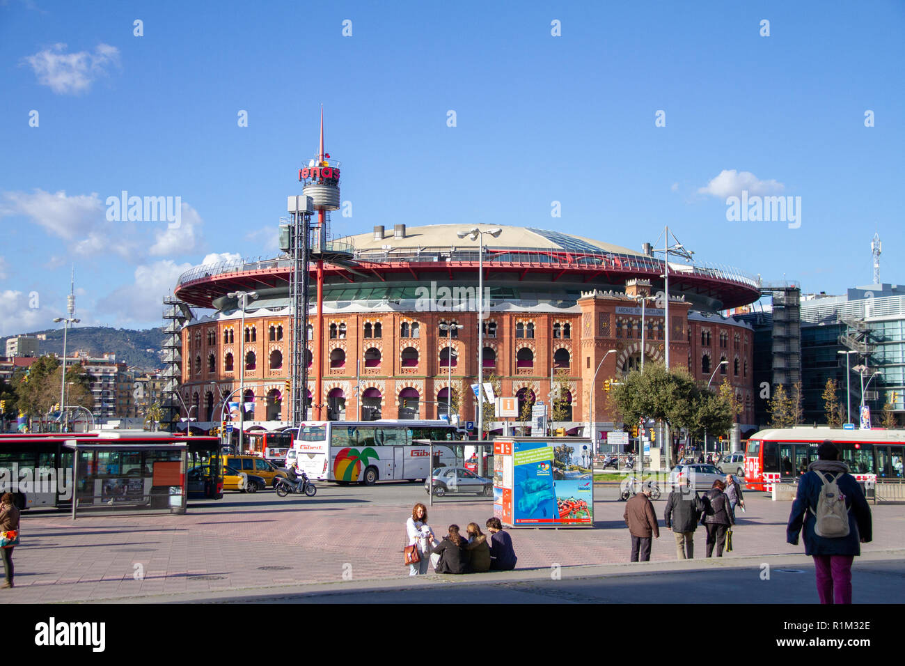 Barcelona/Spanien - 02.04.2014: Barcelona Arena (Arenas de Barcelona) Stockfoto