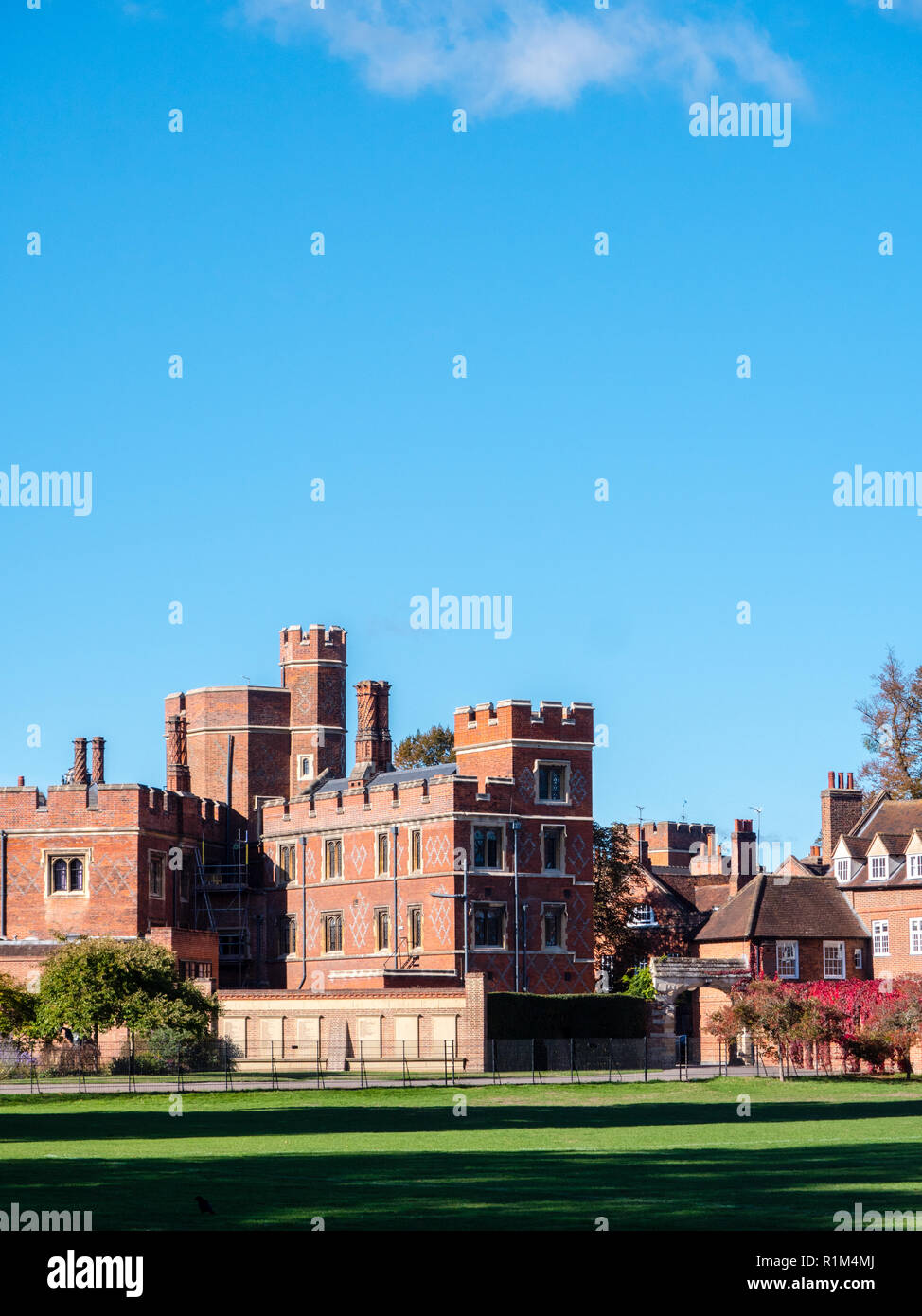 Spielen der Felder von Eton, Eton College School, Eton, Nr Windsor, Berkshire, England, UK, GB. Stockfoto