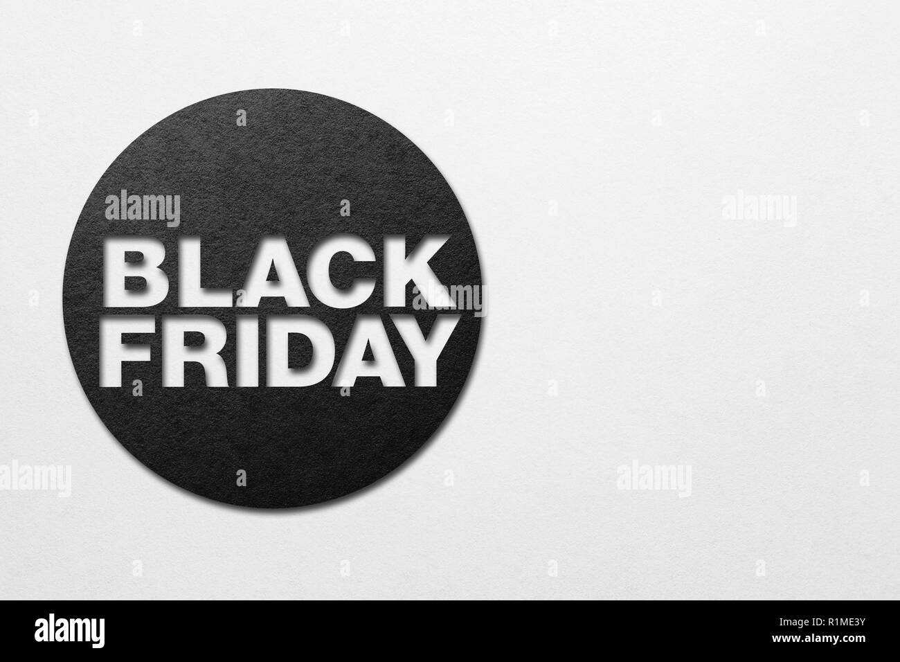 Schwarzer Freitag Poster. Papier Textur. Für text Stockfoto