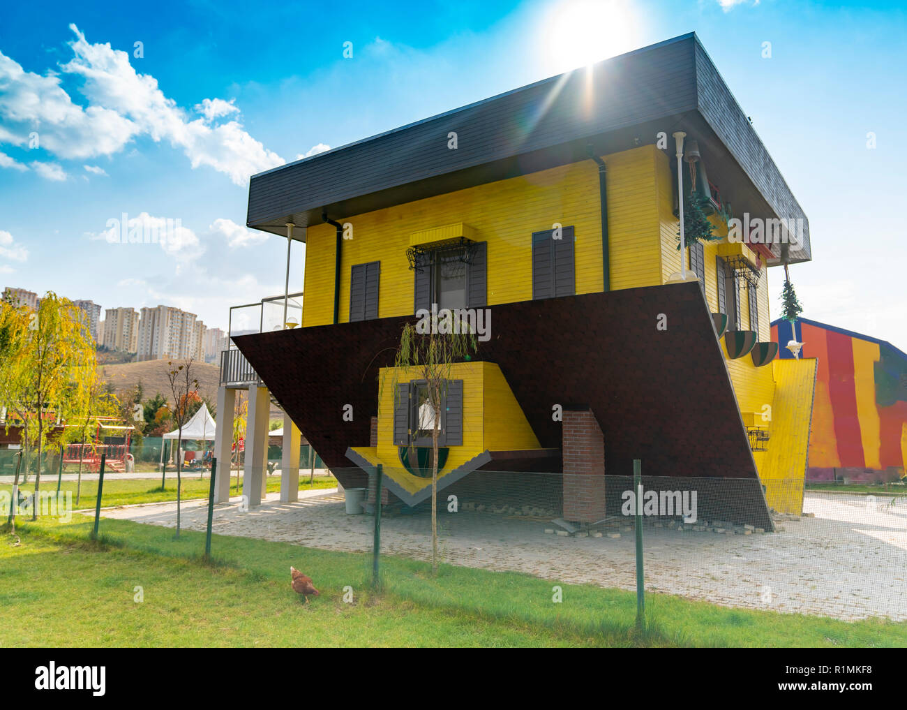 Ankara Turkei 10 November 2018 Kopfuber Haus Namens Tepetaklak