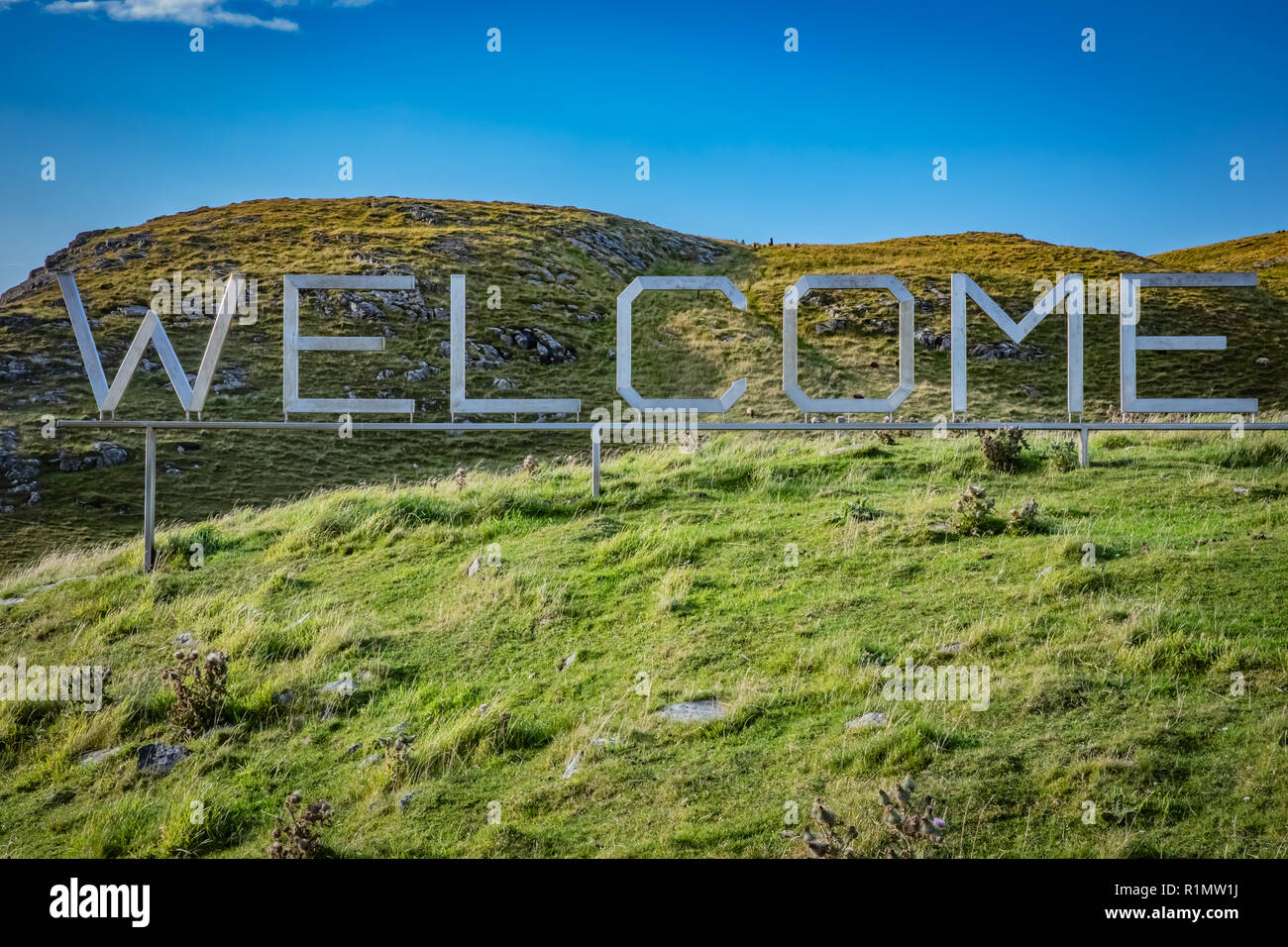 Schottland, Shetland Inseln, Northmavine, schöne Aussicht auf die Insel, Stockfoto