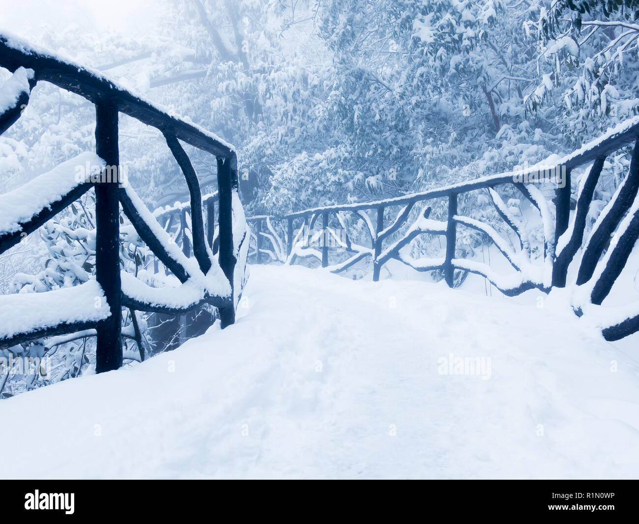 Im Winter Schnee, die Bergwelt Stockfoto