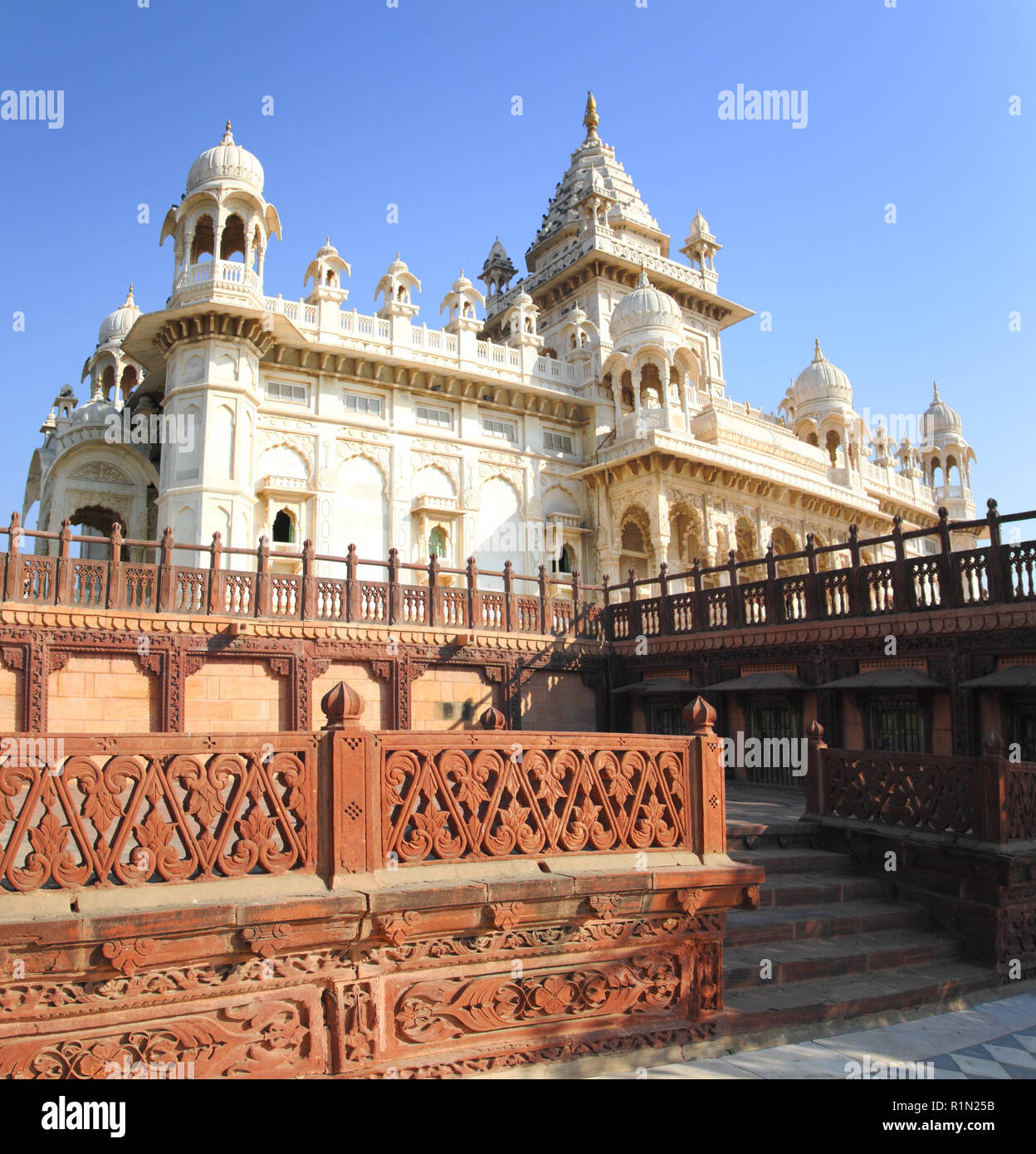 Jaswant Thada Mausoleum in Indien Stockfoto