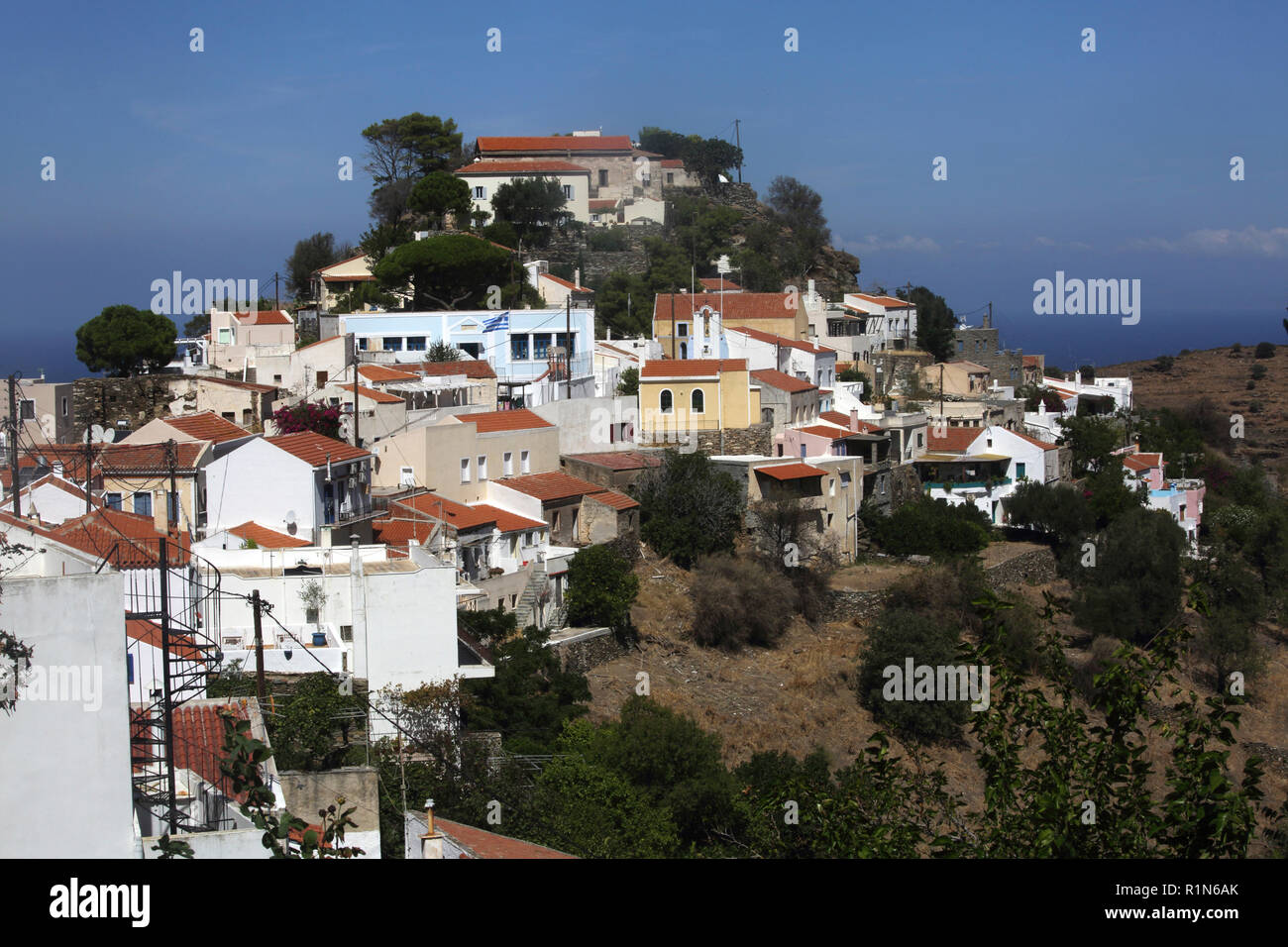 Kea Insel Griechenland Blick auf Ioulidha Stockfoto