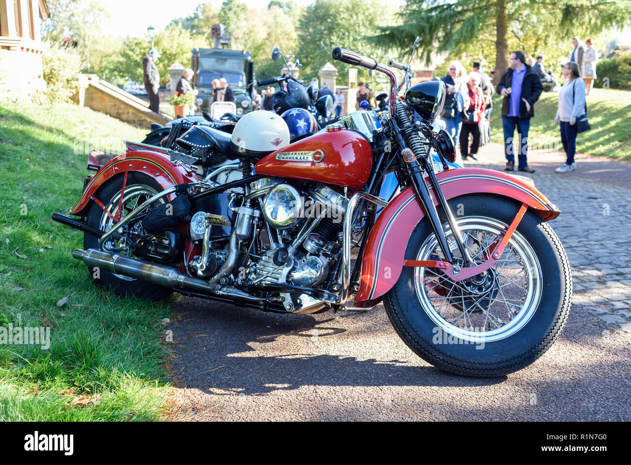 Harley Davidson American Motorcycle. Stockfoto