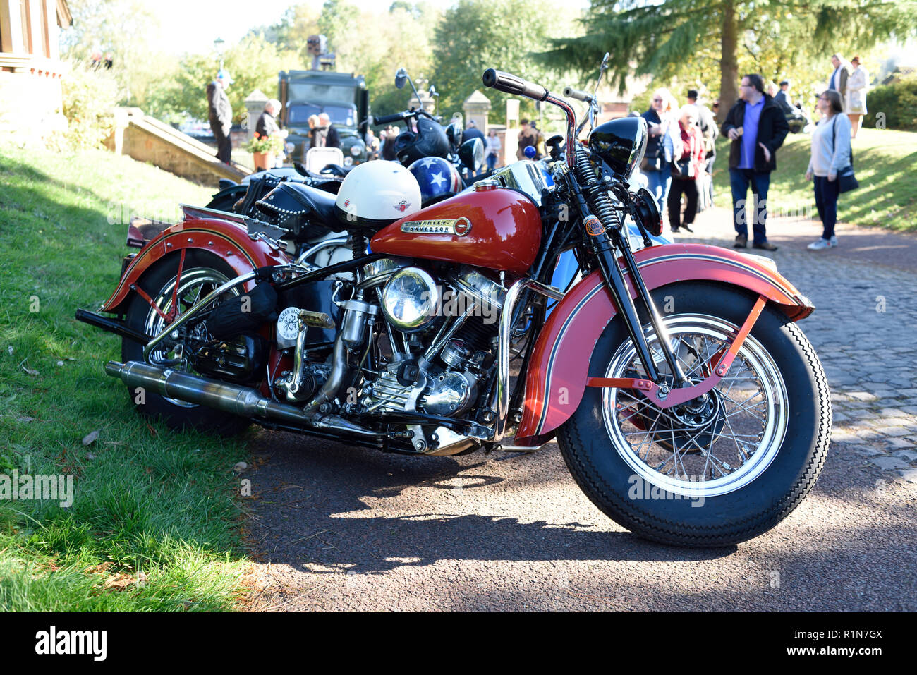 Harley Davidson American Motorcycle. Stockfoto