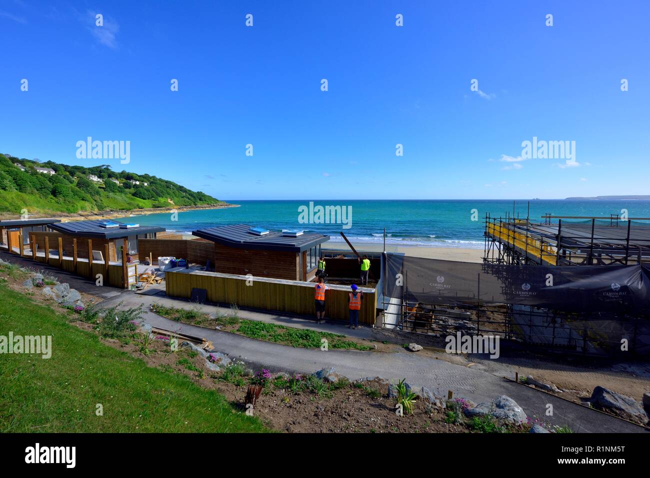 Carbis Bay Hotel, direkt am Meer, Ferienwohnung Entwicklung, Cornwall, England, Großbritannien Stockfoto