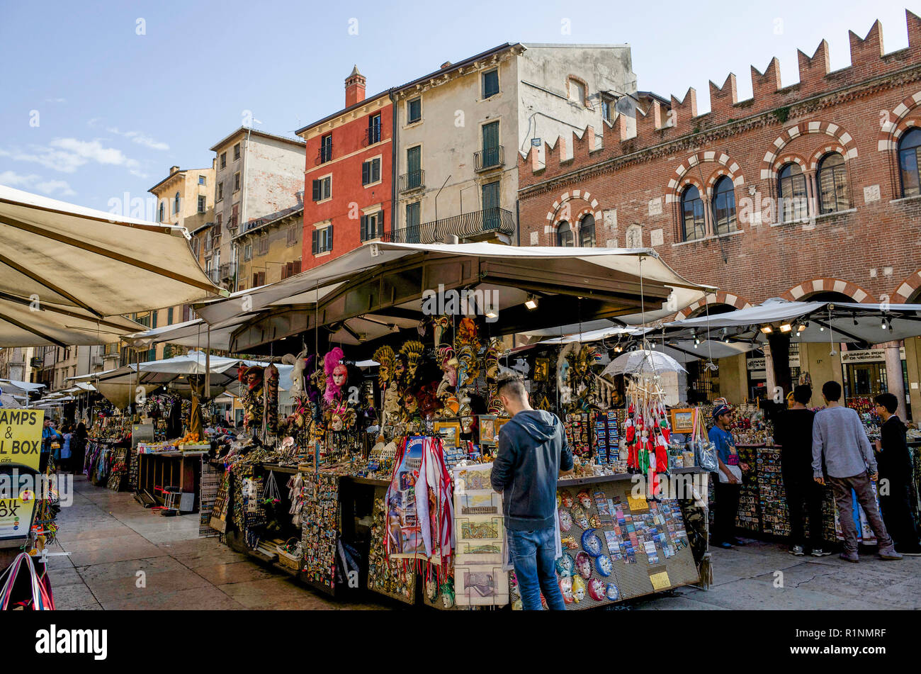 Markt leben in Verona Stockfoto